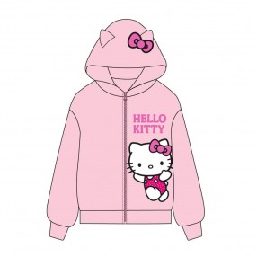 Sudadera capucha cremallera Hello Kitty