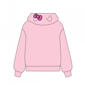 Sudadera capucha cremallera Hello Kitty