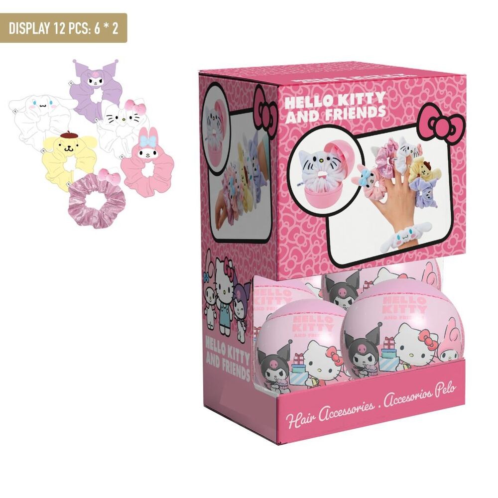 Accesorios pelo sorpresa Hello Kitty and Friends