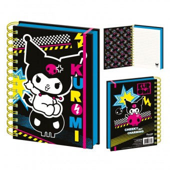 Cuaderno A5 Punk Vibes Kuromi Hello Kitty