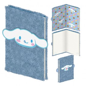 Cuaderno peluche A5 Cinnamoroll Hello Kitty