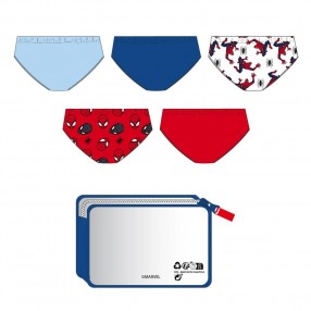 Set neceser 5 calzoncillos Spiderman Marvel surtido