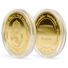 Moneda Bernabeu Dorada Real Madrid
