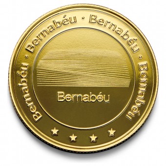 Moneda Bernabeu Dorada Real Madrid