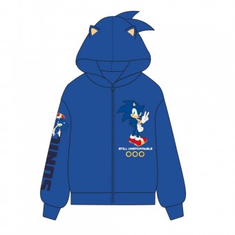Sudadera capucha cremallera Sonic the Hedgehog