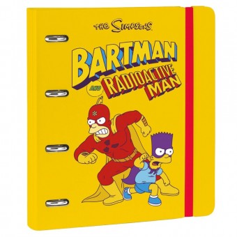 Carpeta 4 anillas Los Simpsons