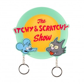 Colgador llaves + llaveros Los Simpsons