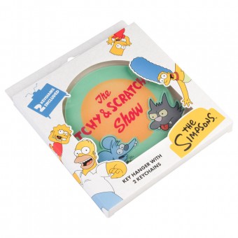 Colgador llaves + llaveros Los Simpsons