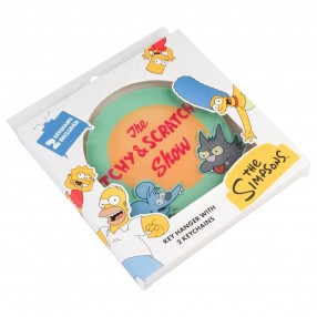 Colgador llaves + llaveros Los Simpsons