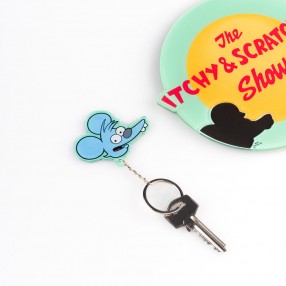 Colgador llaves + llaveros Los Simpsons