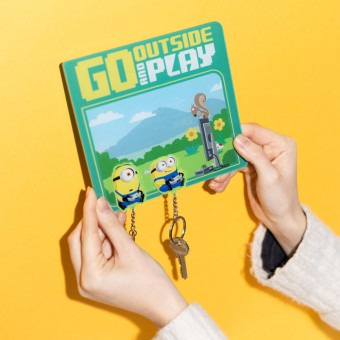 Colgador llaves + llaveros Minions