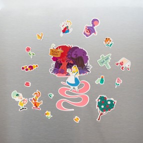 Set imanes troquelados Alicia en el Pais de las Maravillas Disney