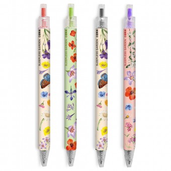 Set 4 boligrafos Sleepless Garden