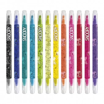 Set 12 rotuladores borrables Snoopy