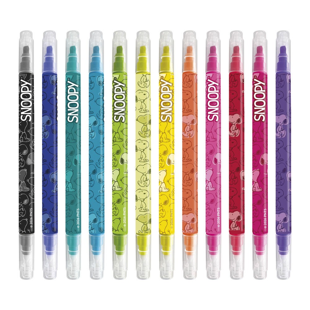 Set 12 rotuladores borrables Snoopy