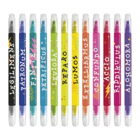 Set 12 rotuladores borrables Hechizos Harry Potter