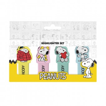 Set 4 subrayadores topper Snoopy