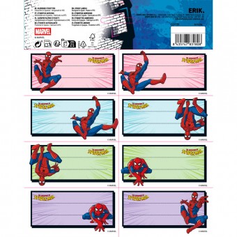 Etiquetas adhesivas Spiderman Marvel