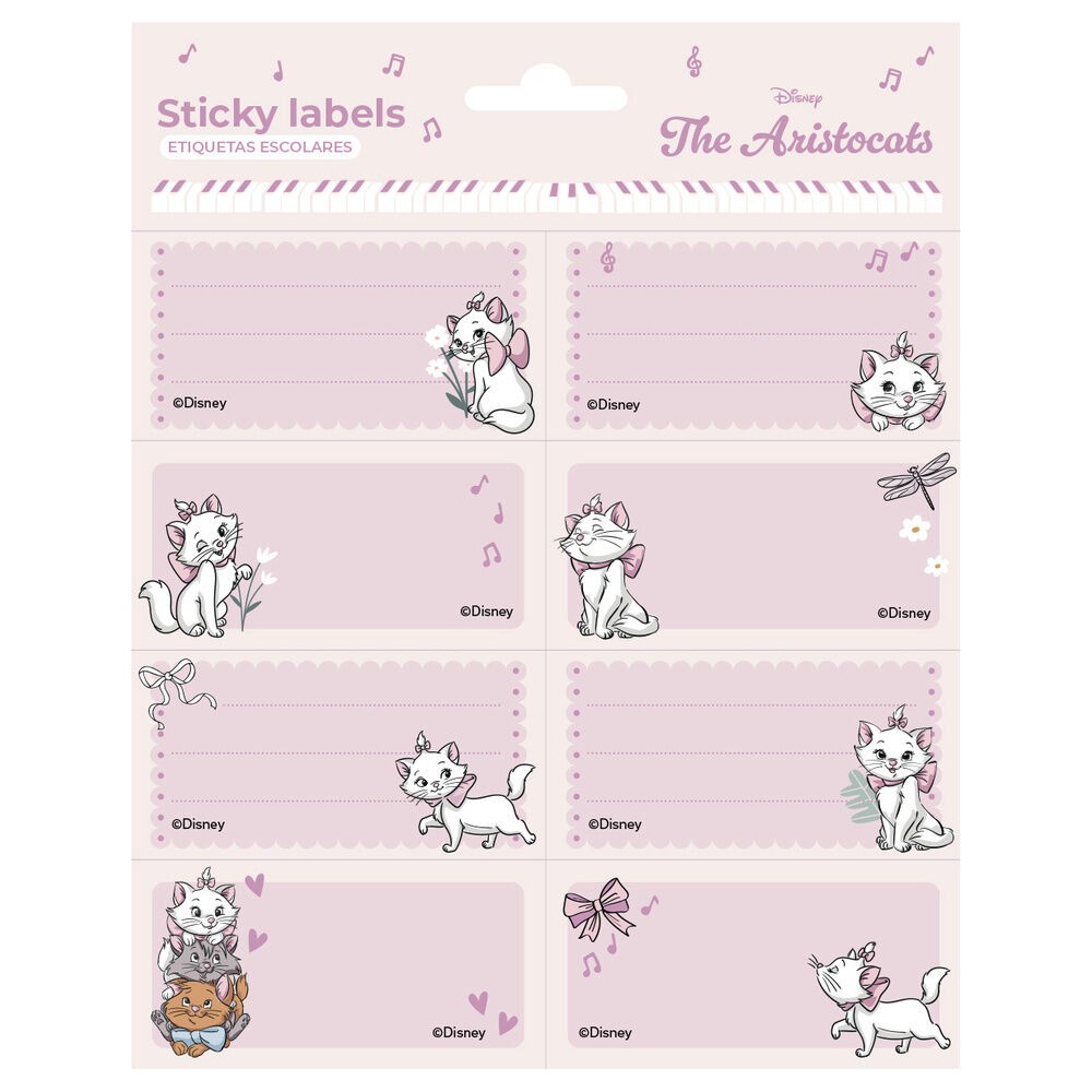Etiquetas adhesivas Marie Los Aristogatos Disney