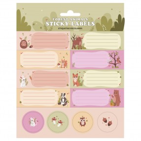 Etiquetas adhesivas Animales Bosque