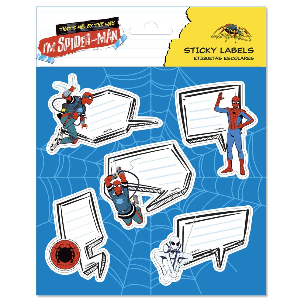 Etiquetas adhesivas premium Spiderman Marvel