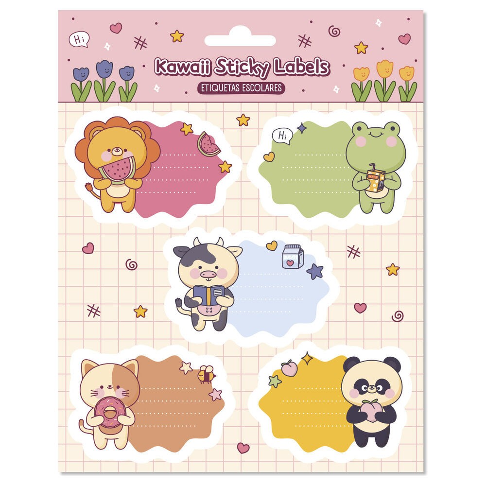 Etiquetas adhesivas premium Kawaii