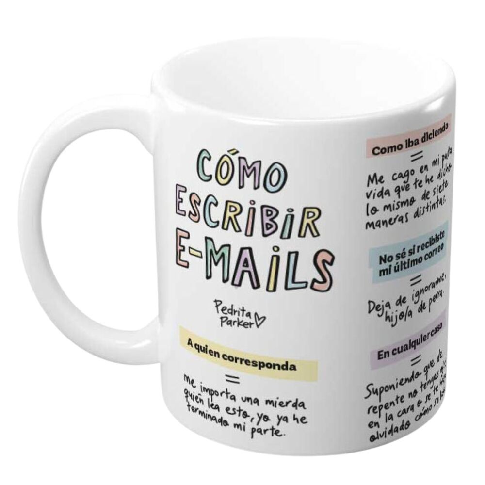 Taza Como Escribir Email Pedrita Parker