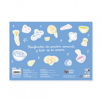 Planificador semanal comidas A4 Pedrita Parker