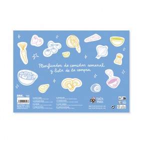 Planificador semanal comidas A4 Pedrita Parker