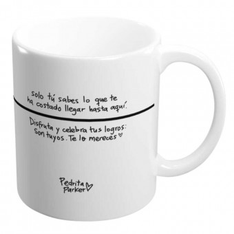 Taza Tener Exito Pedrita Parker