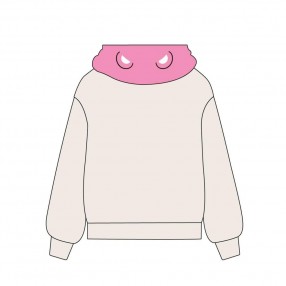 Sudadera capucha cremallera Kuromi Hello Kitty