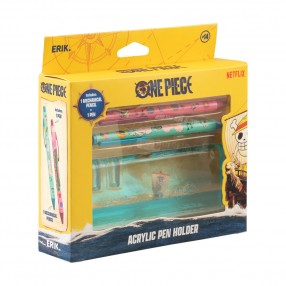 Base acrilica + lapiz y boligrafo Going Merry One Piece