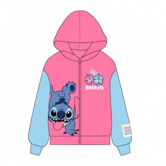 Sudadera capucha cremallera Stitch Disney