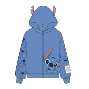 Sudadera capucha cremallera Stitch Disney