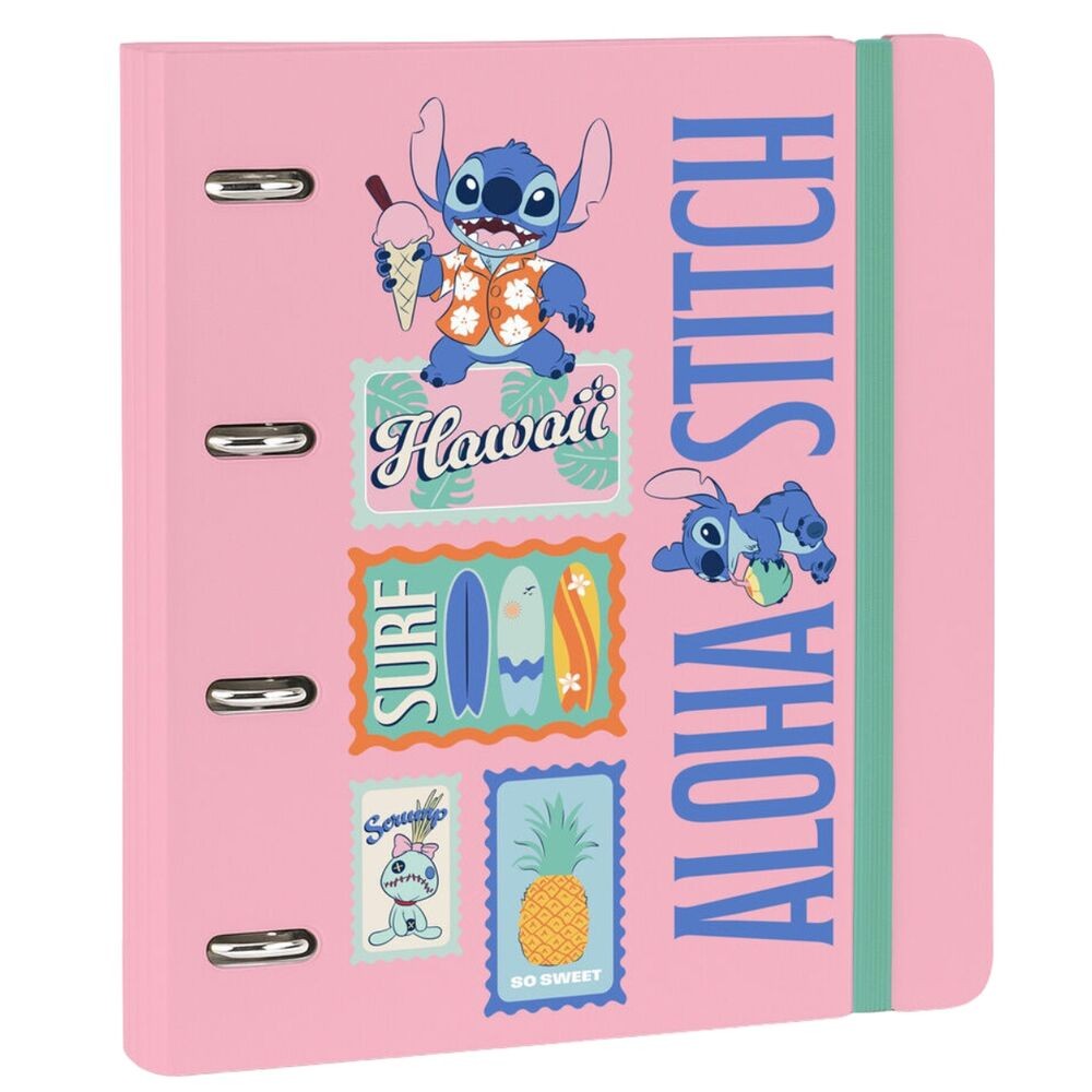 Carpeta 4 anillas Stitch Disney