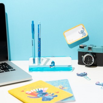 Base acrilica + lapiz y boligrafo Stitch Disney