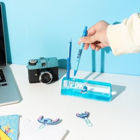 Base acrilica + lapiz y boligrafo Stitch Disney