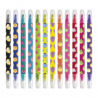 Set 12 rotuladores borrables Fruits Pusheen