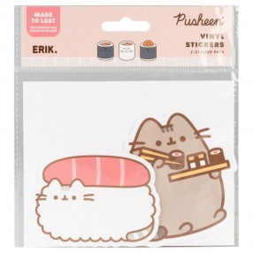 Set 2 pegatinas vinilo Sushi Roll Pusheen