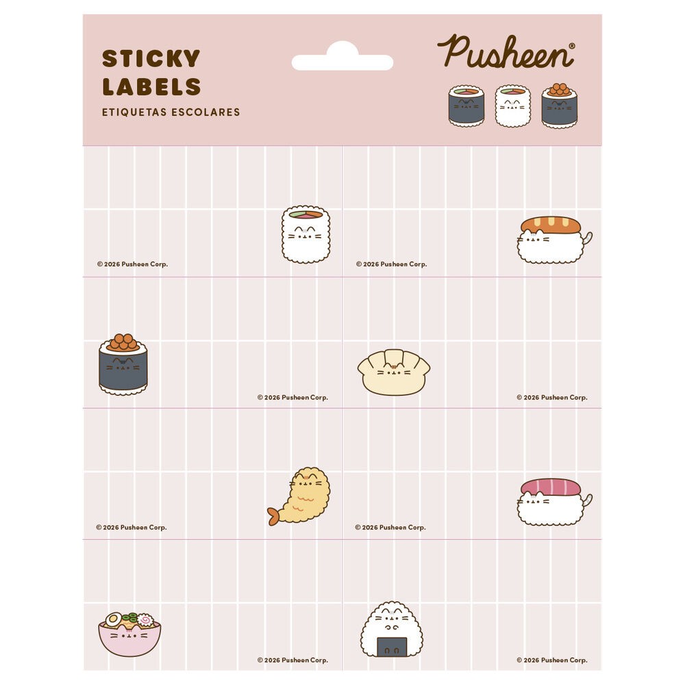 Etiquetas adhesivas Sushi Roll Pusheen