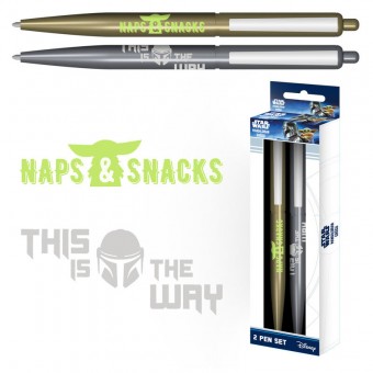 Set 2 Boligrafos The Mandalorian Star Wars