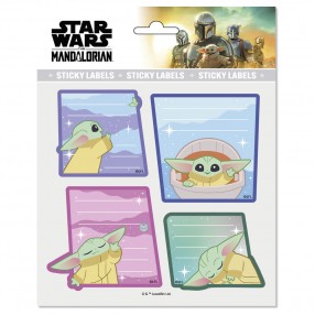 Etiquetas adhesivas premium The Mandalorian Star Wars