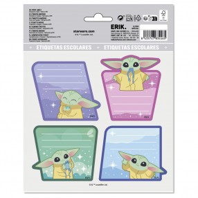 Etiquetas adhesivas premium The Mandalorian Star Wars