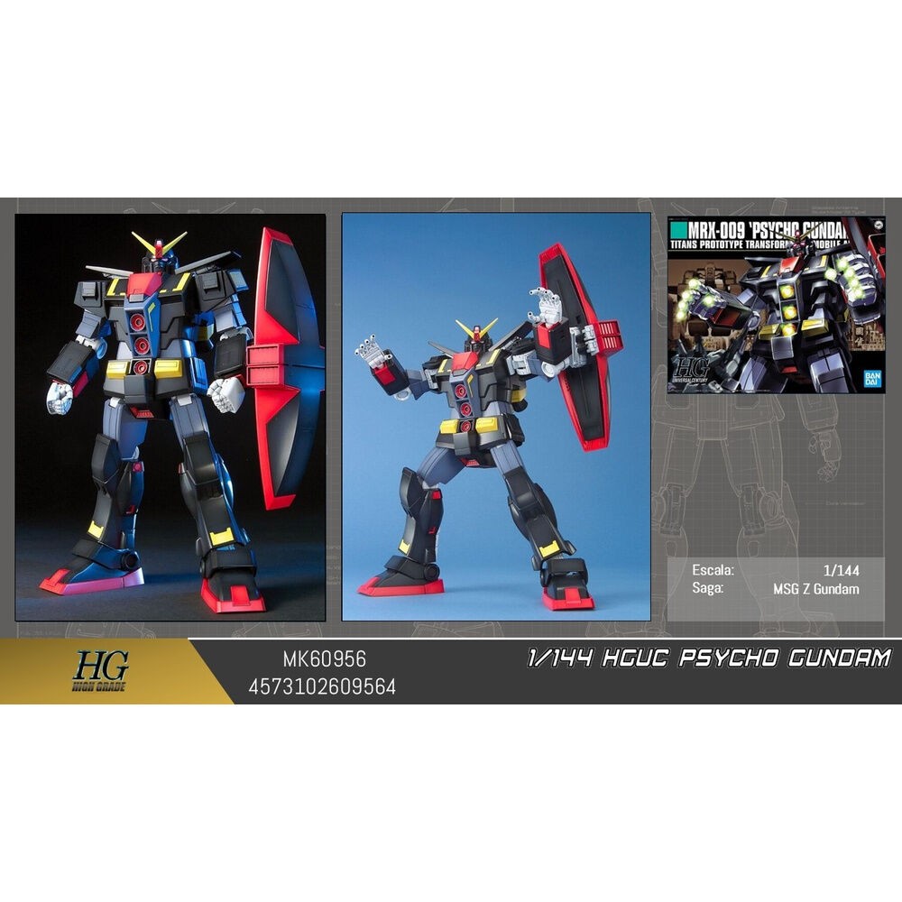 Maqueta HGUC 1/144 Psycho Mobile Suit Gundam