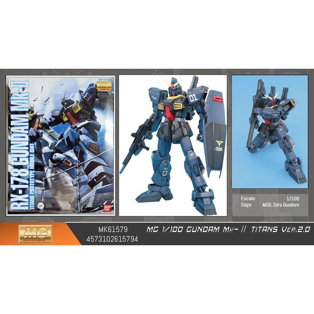 Maqueta MG 1/100 MK-II Titans ver2.0 Mobile Suit Gundam