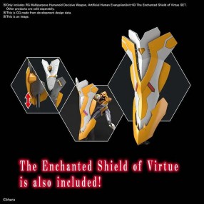 Maqueta RG Multipurpose Humanoid Decisive Weapon Unit-03 The Enchanted Shield of Virtue Mobile Suit Evangelion