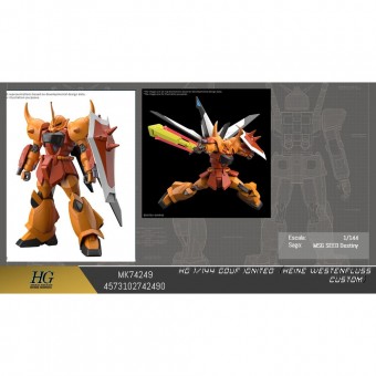 Maqueta HG 1/144 Gouf Ignited Heine Westenfluss custom Mobile Suit Gundam