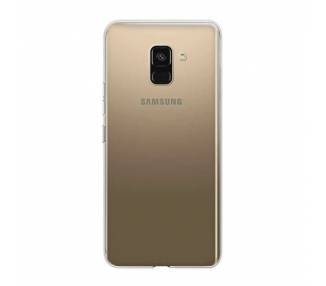 Funda Silicona Samsung Galaxy A8 Plus 2018 Transparente Ultrafina
