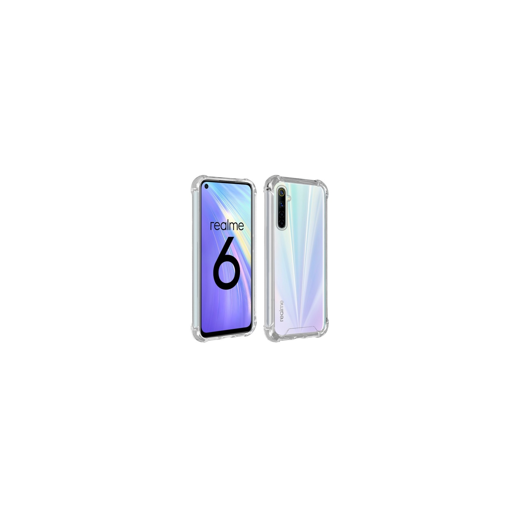Funda Antigolpe Realme 6 Gel Transparente con esquinas Reforzadas