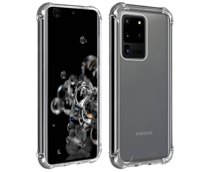Funda Antigolpe Samsung Galaxy S20 Ultra Gel Transparente con esquinas Reforzadas